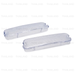 ฝาไฟในกันชน ข้างซ้าย+ขวา 2 ชิ้น สีขาว สำหรับ Isuzu DECA GXZ FXZ 270 320 Truck ปี 1993-2010